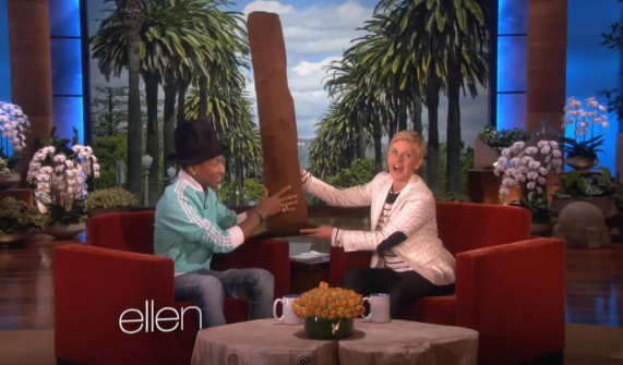 Ellen DeGeneres, Pharrell Williams Ellen DeGeneres, Pharrell Williams